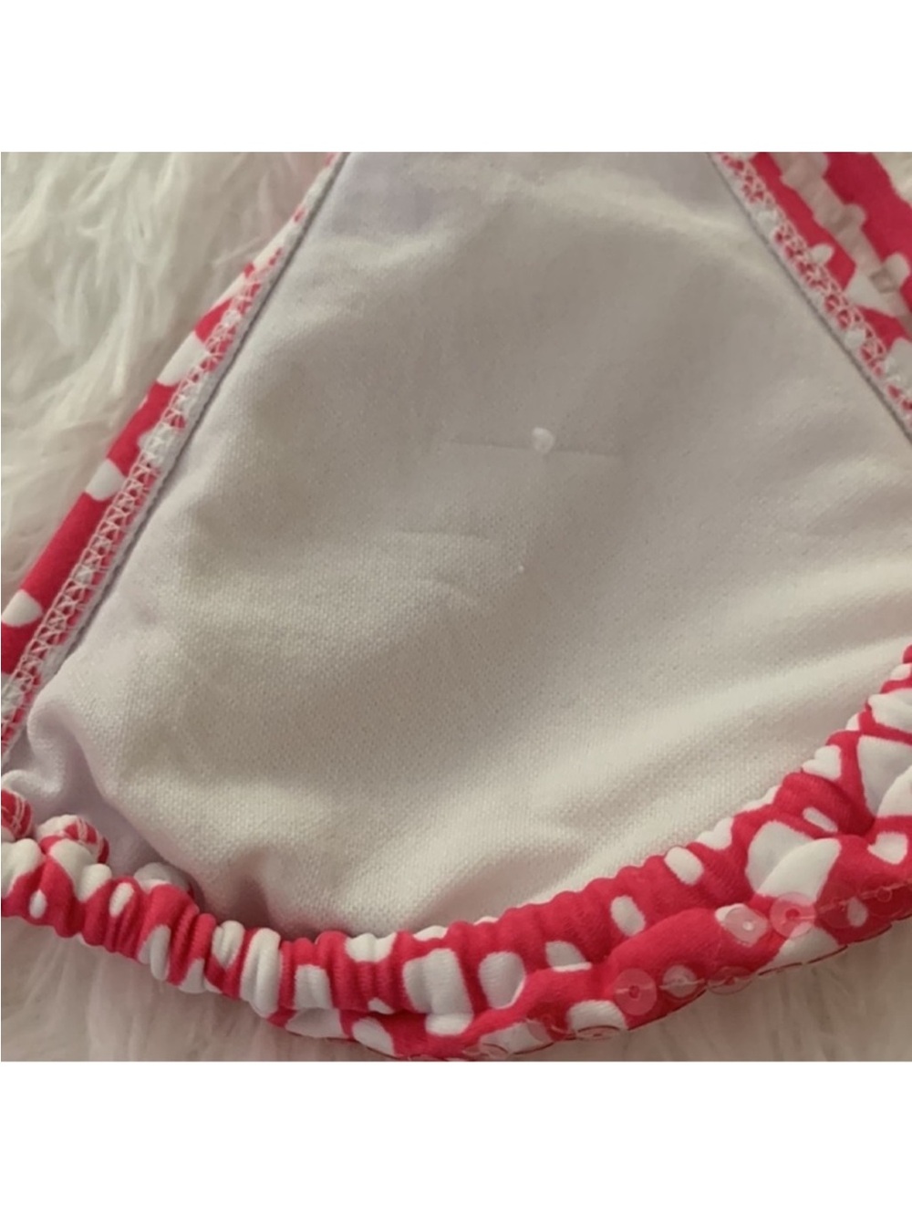 Pink Light Sequins Halter Tie Top Only - Picture 13 of 13